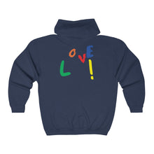 Load image into Gallery viewer, Multicolor LOVE Full Zip Hoodie